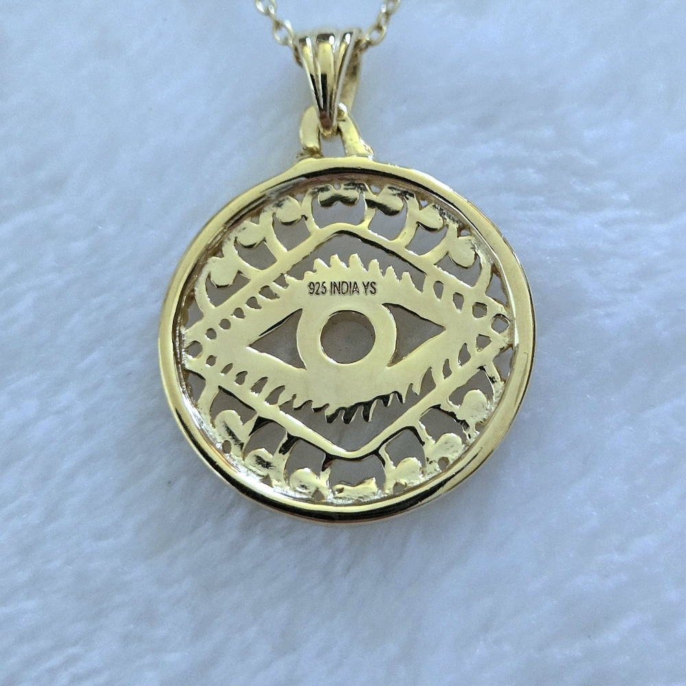 Shivam Ethiopian🇪🇹 Opal Evil😈 Eye👁️  Pendant Necklace - NWT - Picture 8 of 15